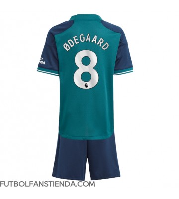 Arsenal Martin Odegaard #8 Tercera Equipación Niños 2023-24 Manga Corta (+ Pantalones cortos)